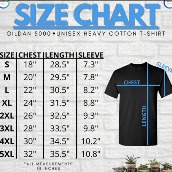 Gildan Black T-Shirt with Blue Print - Picture 3 of 3